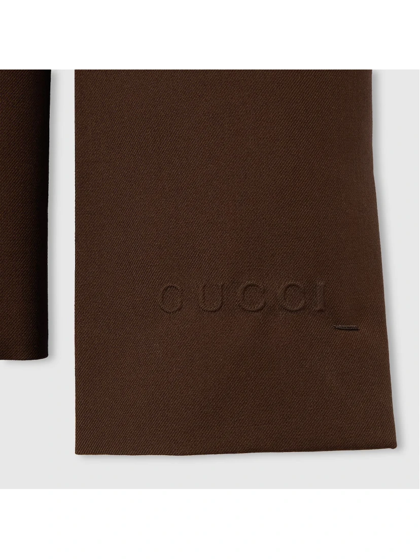 Embossed wool jacket