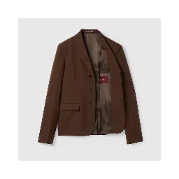 Embossed wool jacket