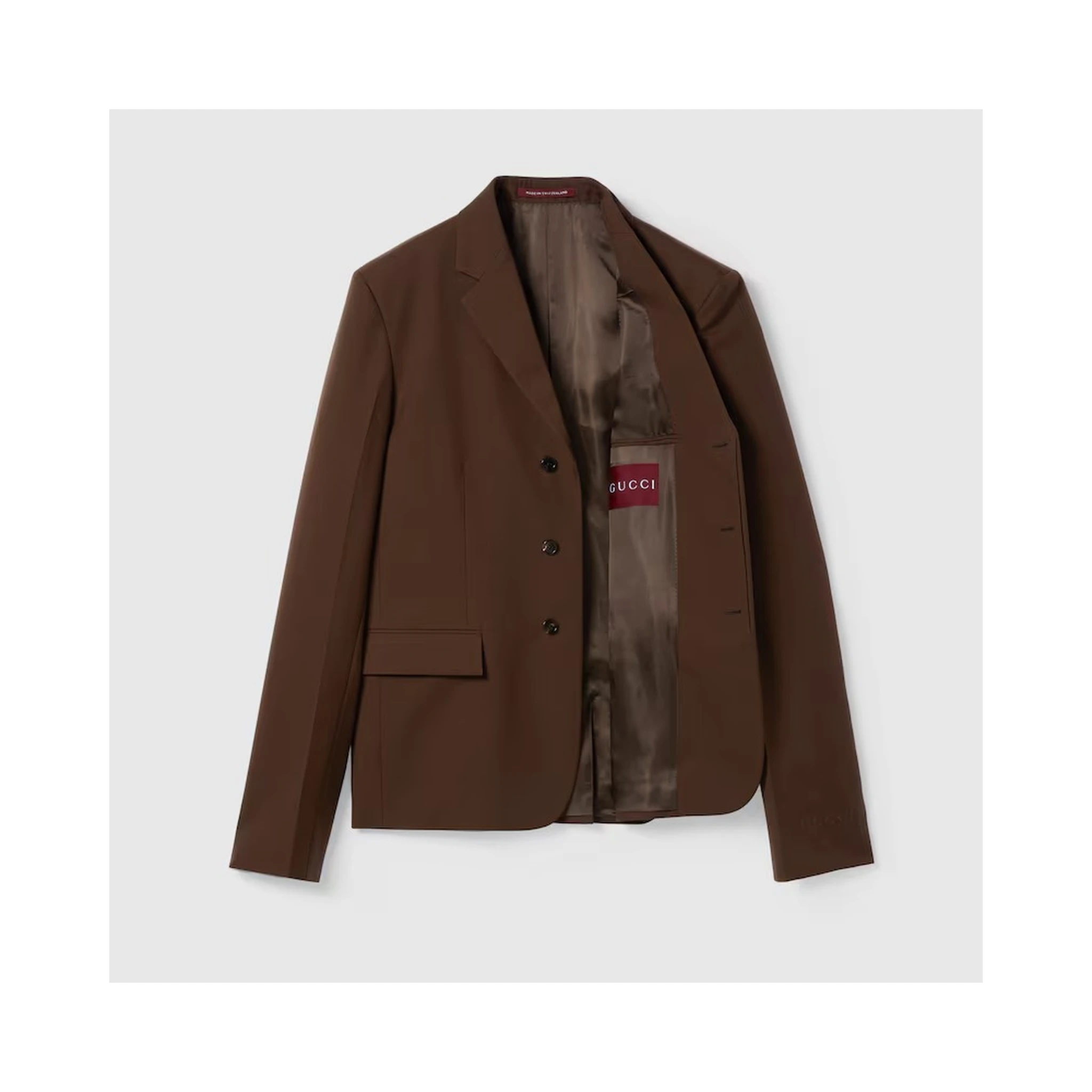 Embossed wool jacket