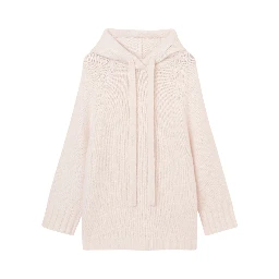 Hoodie in cashmere and silk