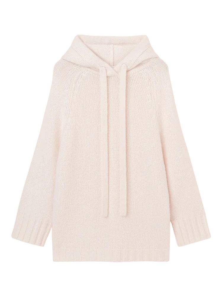 Hoodie in cashmere and silk