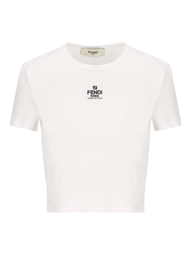 Fendi T-shirts and Polos White