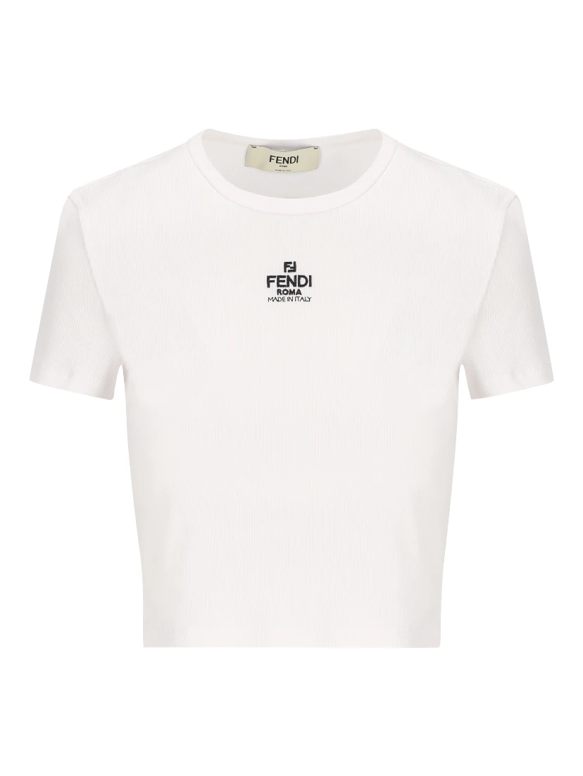 Fendi T-shirts and Polos White