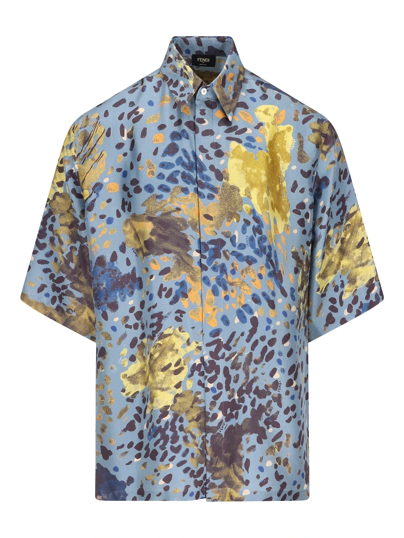 Fendi Shirts Avion Blue