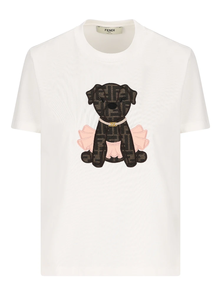 Fendi T-shirts and Polos Beige