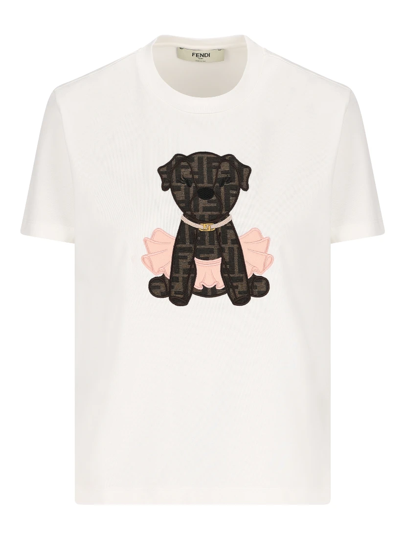 Fendi T-shirts and Polos Beige