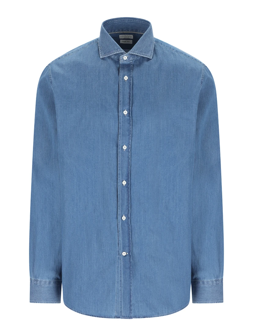 Blue Denim Plain Shirt