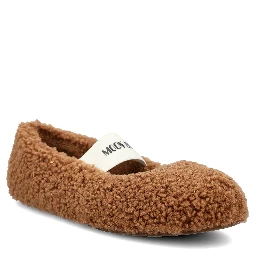 حذاء مون بوت مسطح براندي