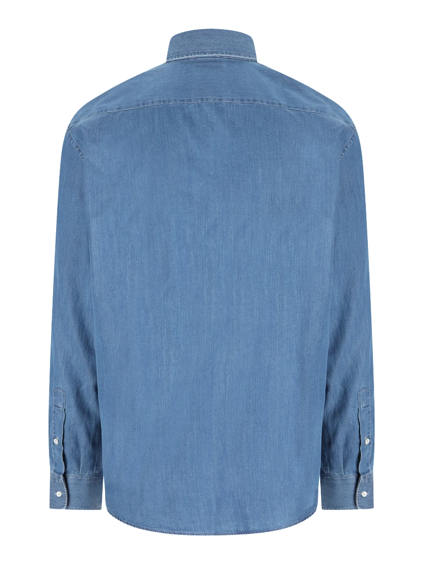 Blue Denim Plain Shirt