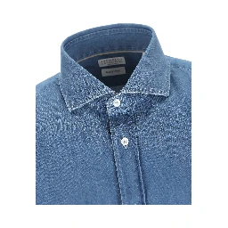 Blue Denim Plain Shirt