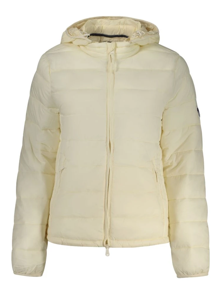 White Polyester Women's Jacket