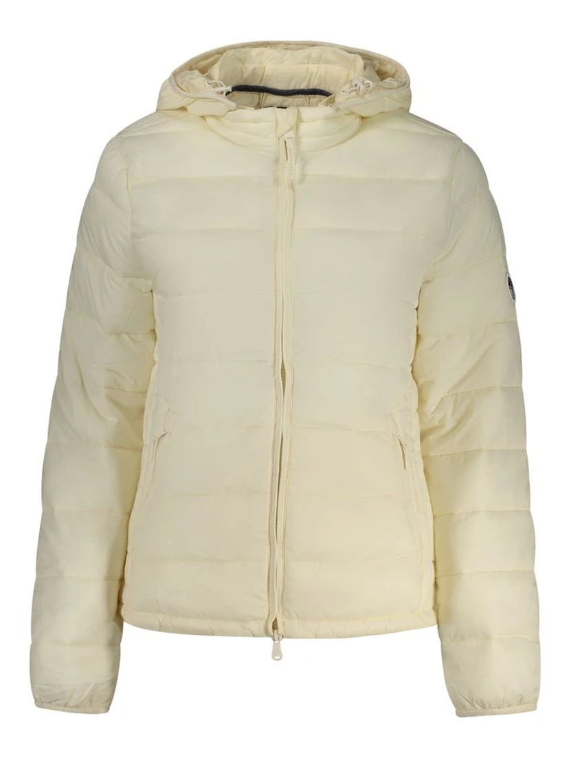 White Polyester Women's Jacket