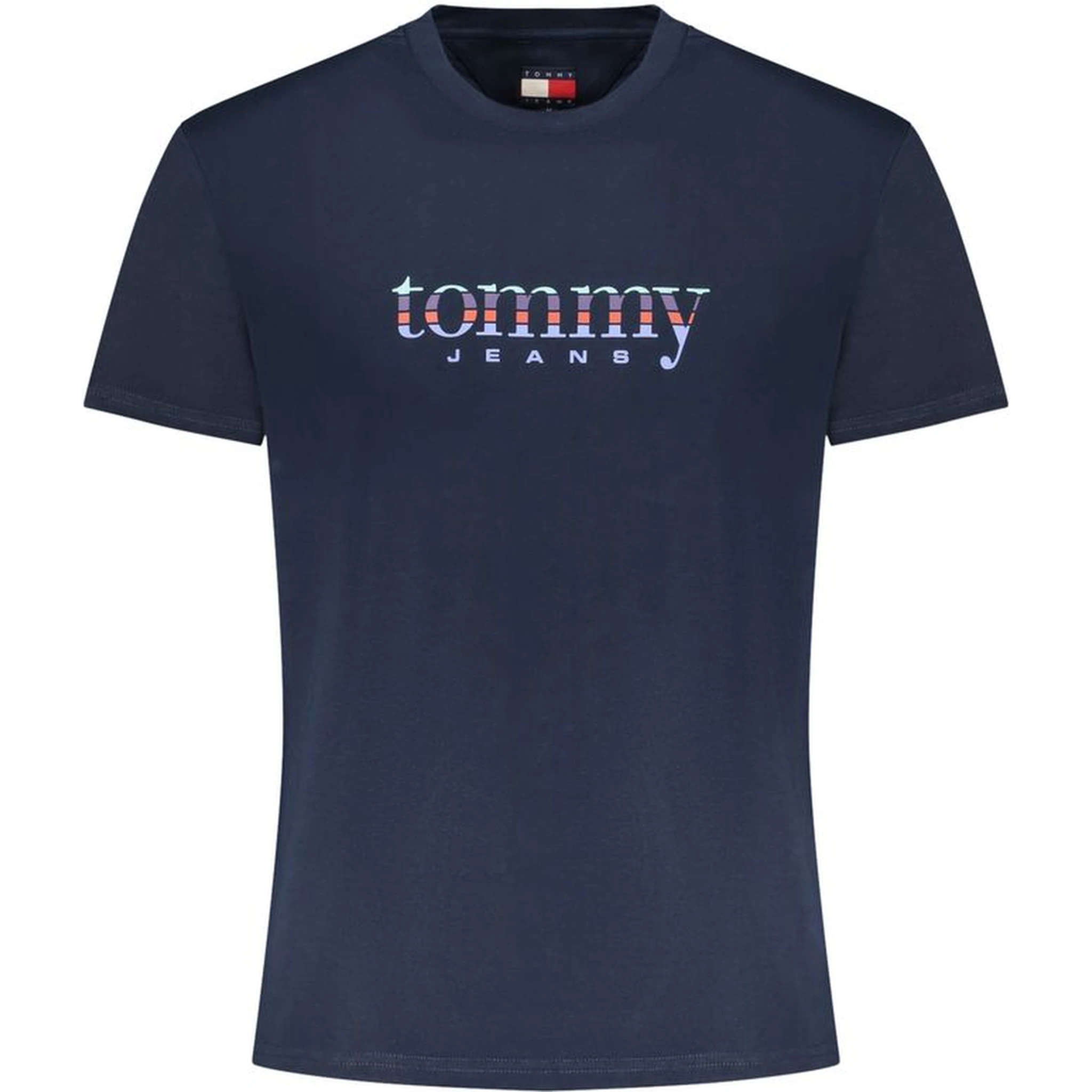 Blue Cotton Men T-Shirt