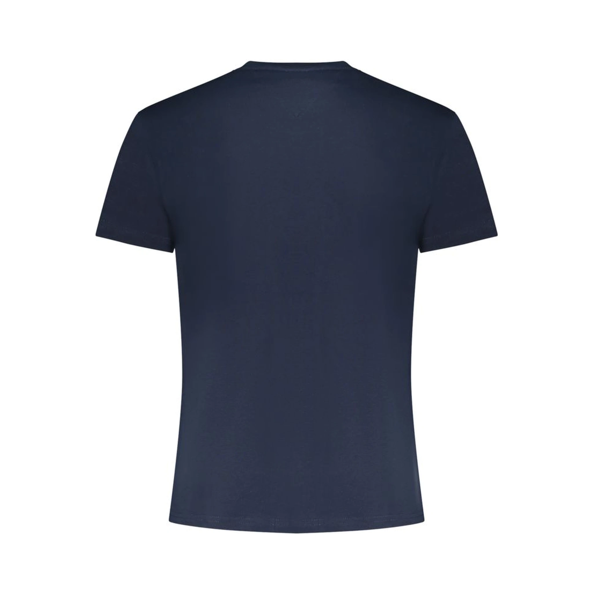 Blue Cotton Men T-Shirt