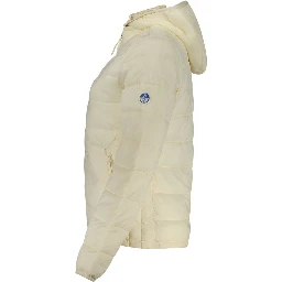 White Polyester Women's Jacket