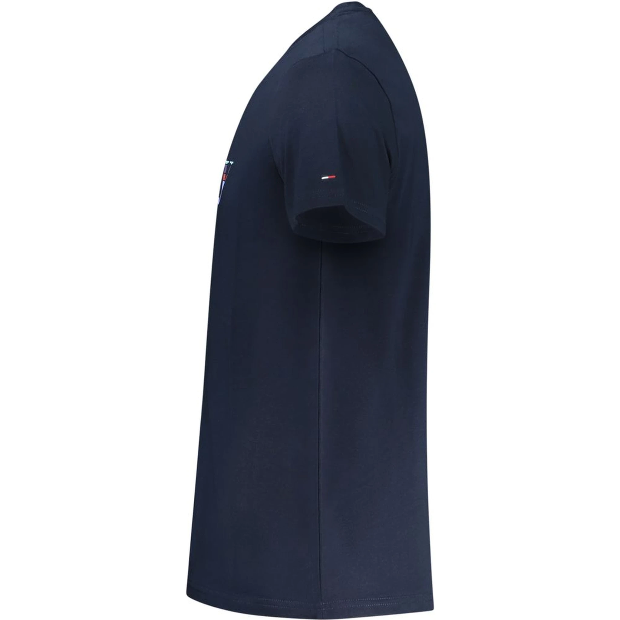 Blue Cotton Men T-Shirt