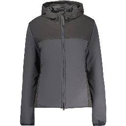 Black Polyester Women Jacket