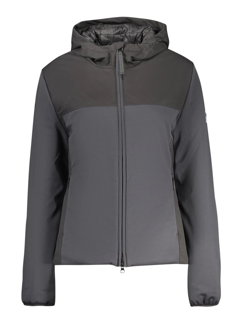 Black Polyester Women Jacket