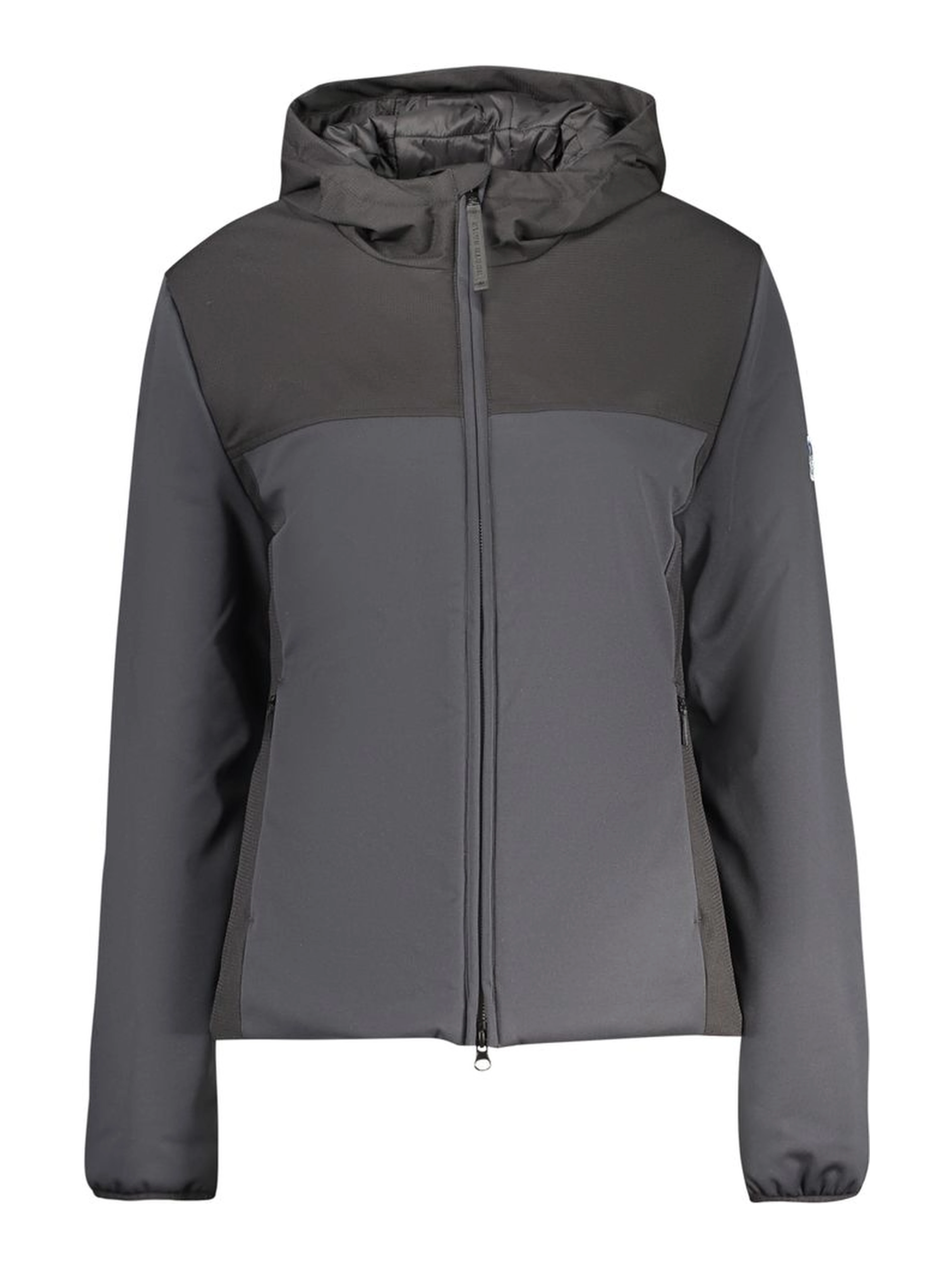 Black Polyester Women Jacket