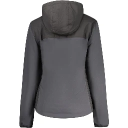 Black Polyester Women Jacket