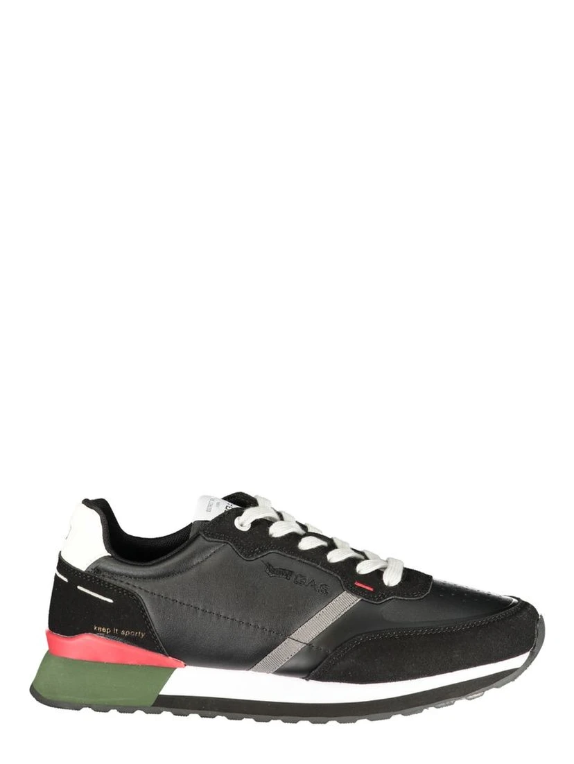 Blue Polyurethane Men Sneaker