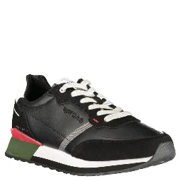 Blue Polyurethane Men Sneaker