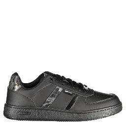 Black Polyurethane Women's Sneaker