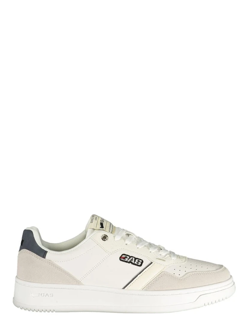 White Polyester Men Sneaker