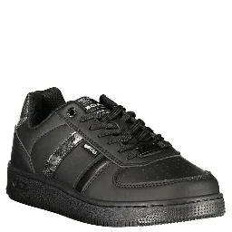 Black Polyurethane Women's Sneaker