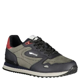 Blue Polyester Men Sneaker
