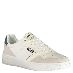 White Polyester Men Sneaker