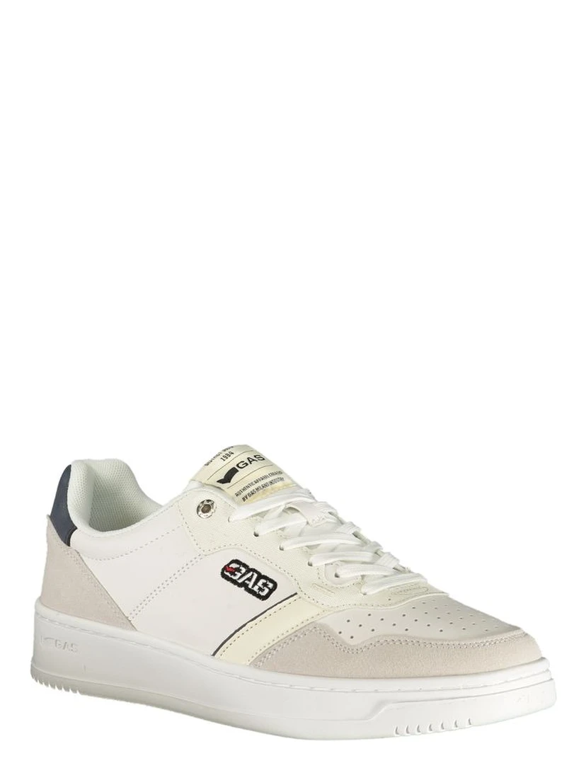 White Polyester Men Sneaker