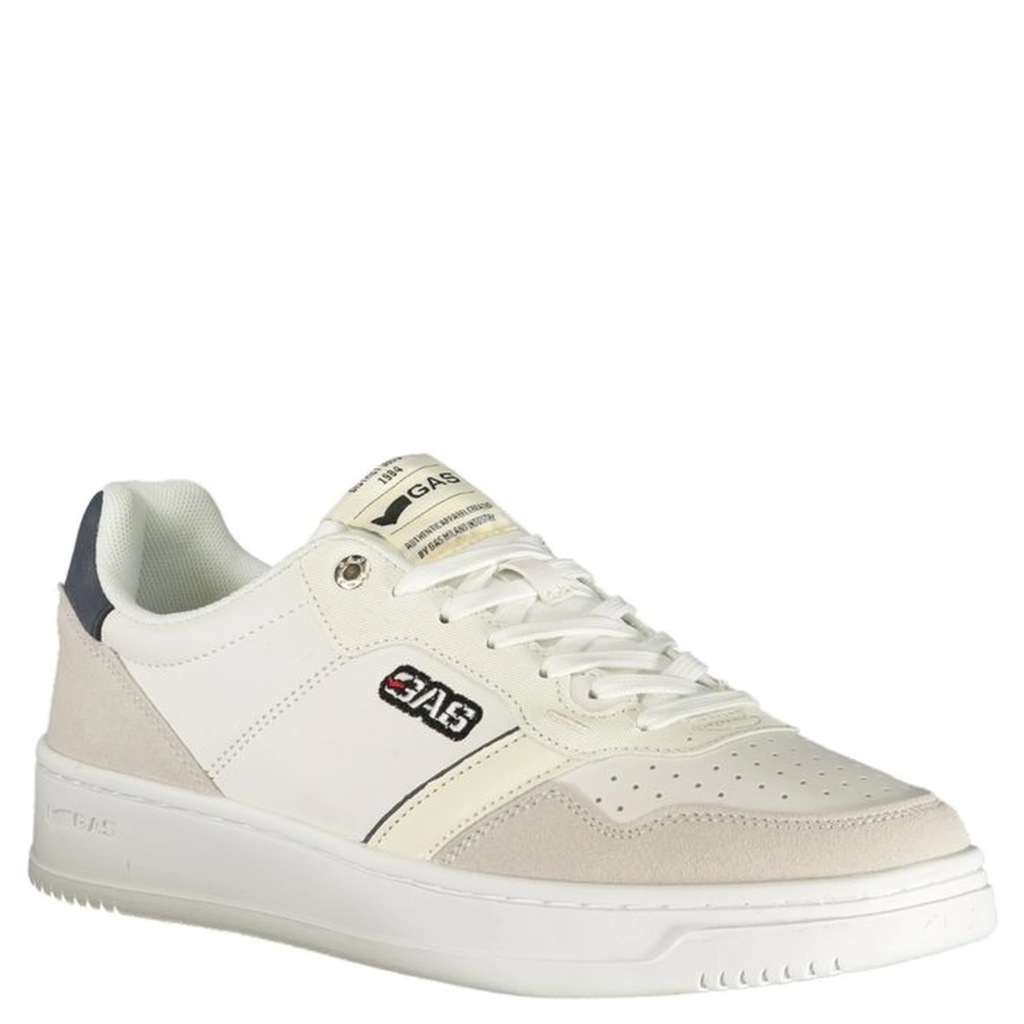 White Polyester Men Sneaker