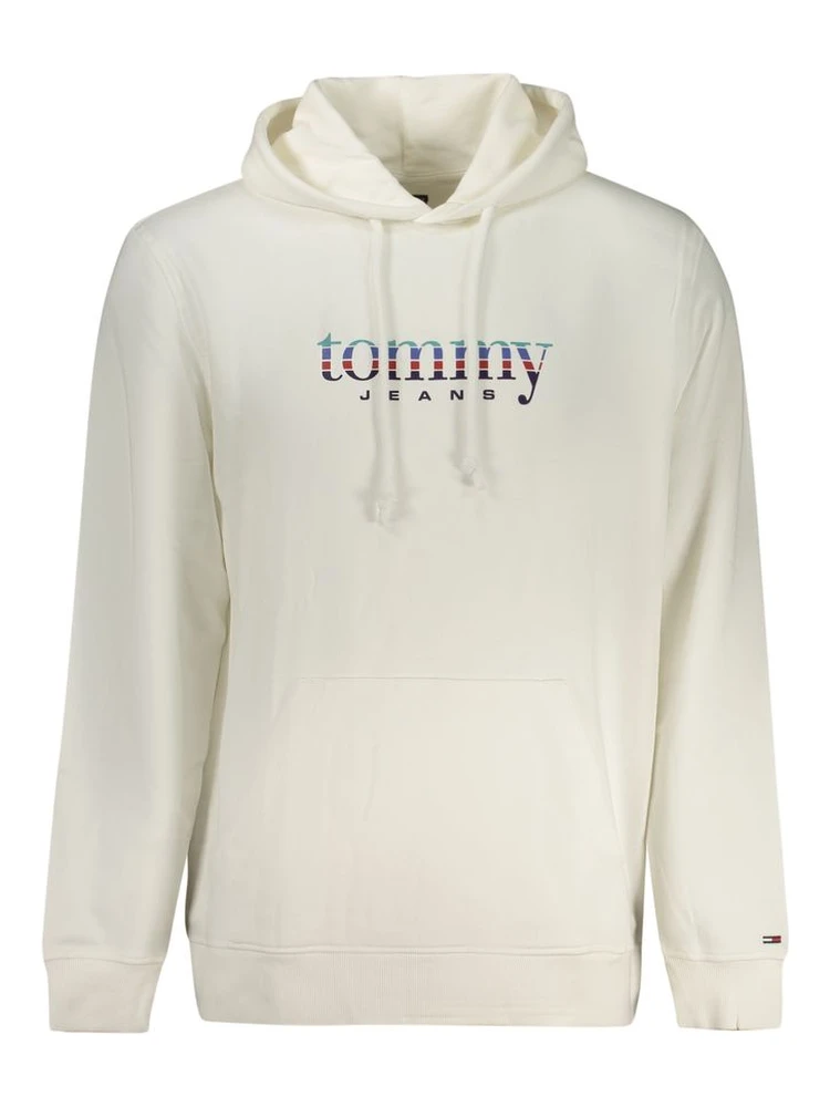 White Cotton Men's Hoodie