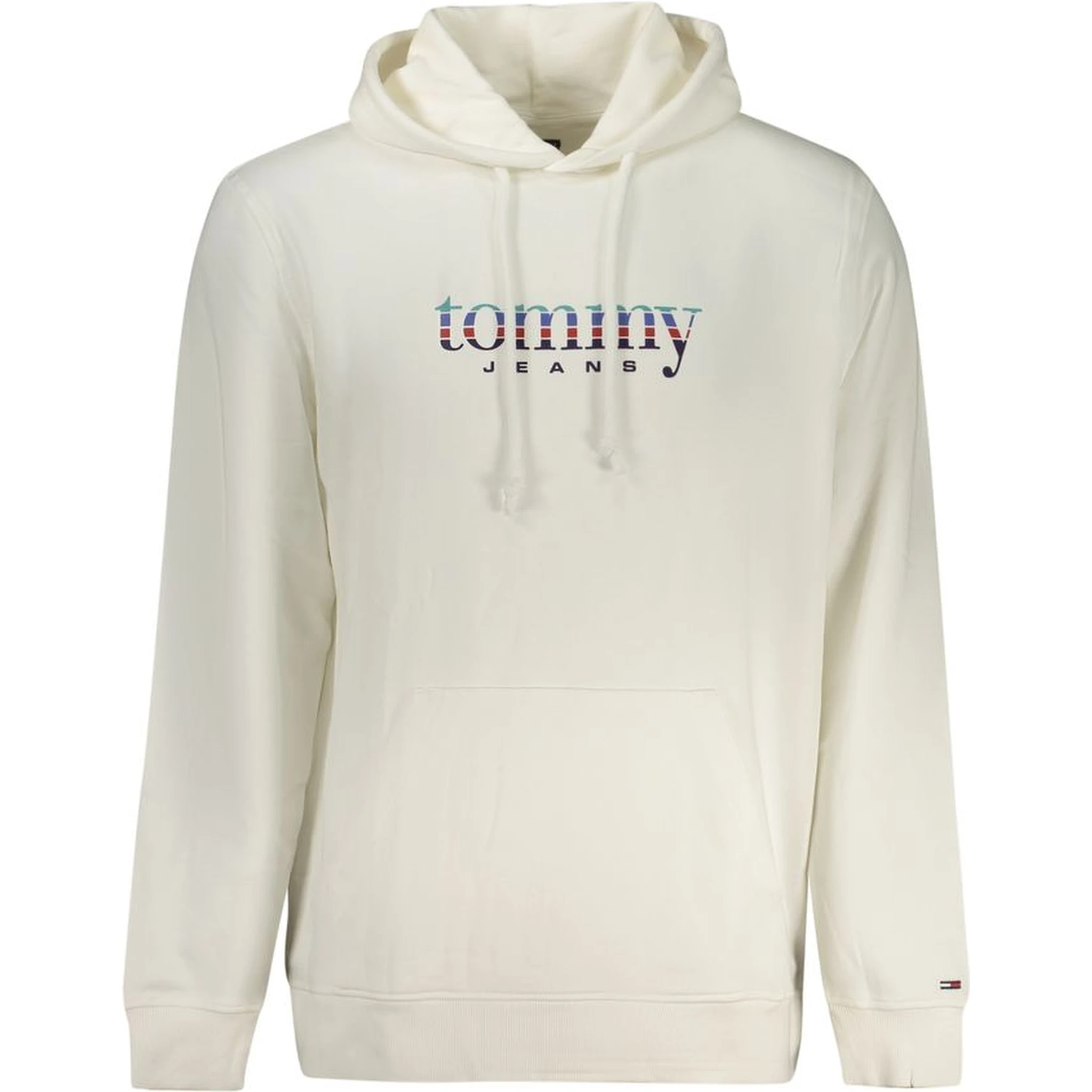 White Cotton Men's Hoodie