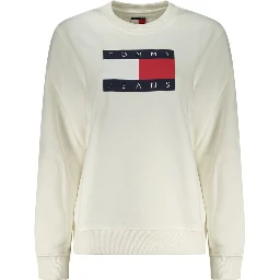 Bianco Cotton Women Sweatshirt