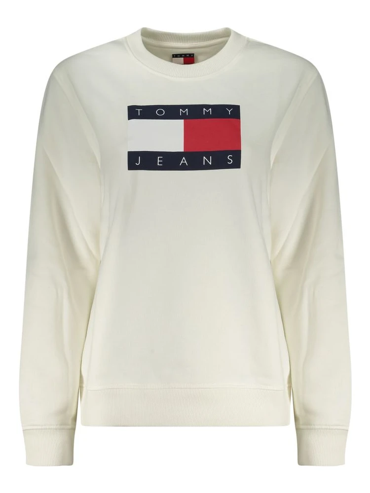 Bianco Cotton Women Sweatshirt
