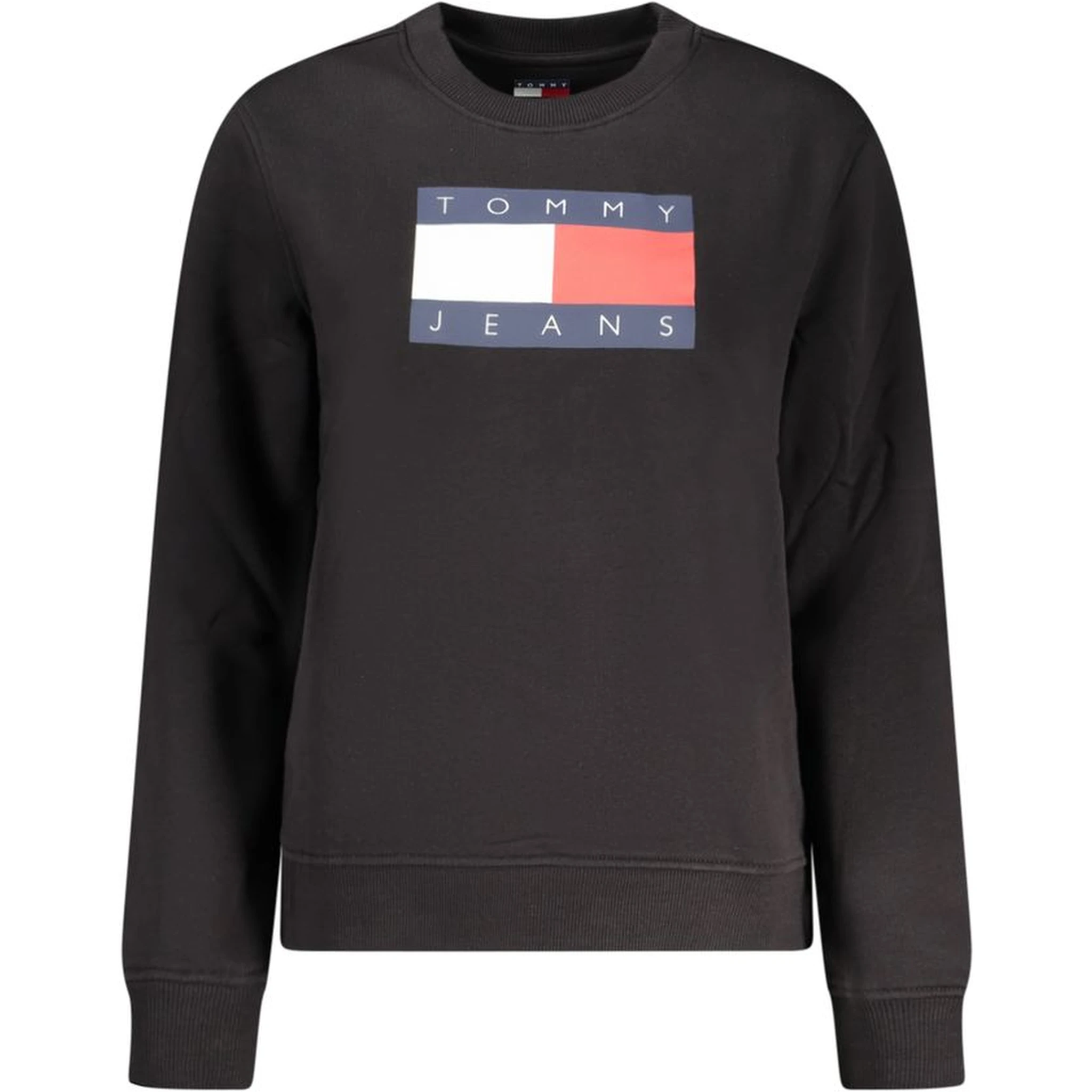 Black Cotton Women Sweatshirt