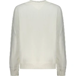 Bianco Cotton Women Sweatshirt
