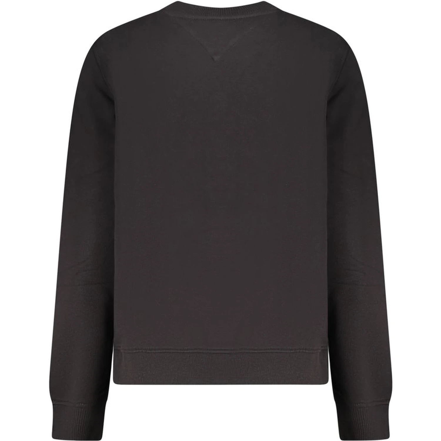 Black Cotton Women Sweatshirt