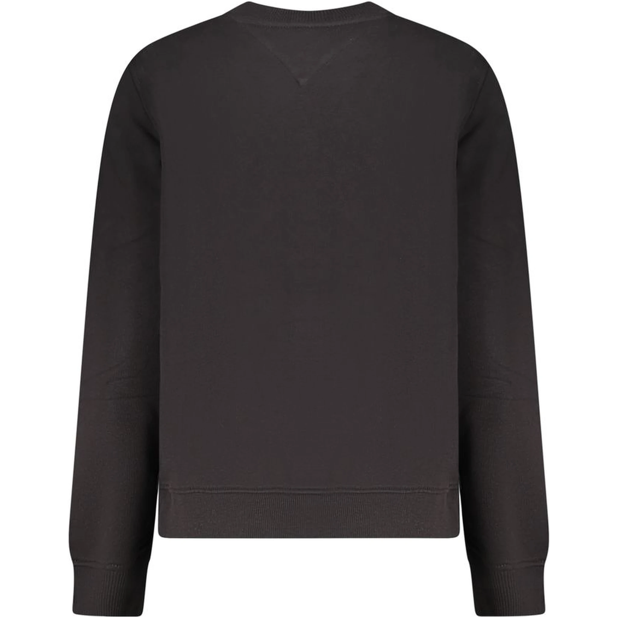 Black Cotton Women Sweatshirt