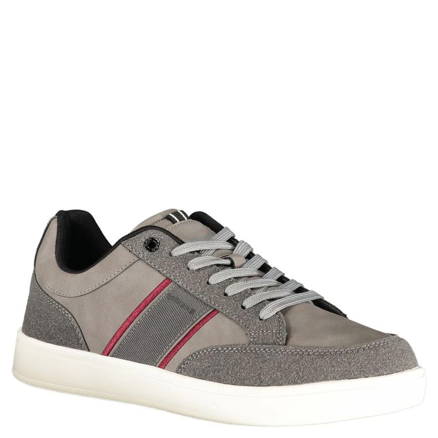 Grigio Poliestere Man Sneaker