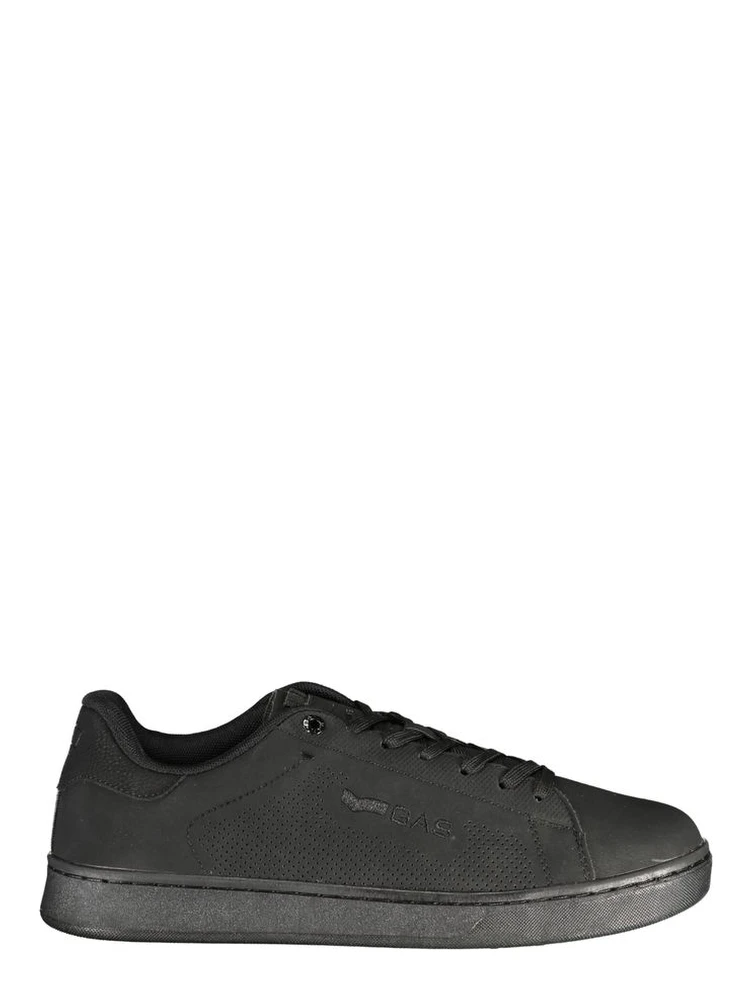 Black Polyurethane Men Sneaker