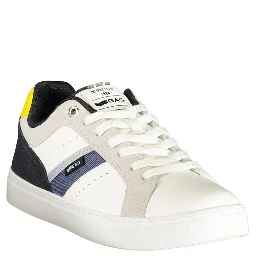 White Polyurethane Men's Sneaker