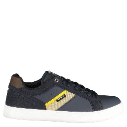Blue Polyester Men Sneaker
