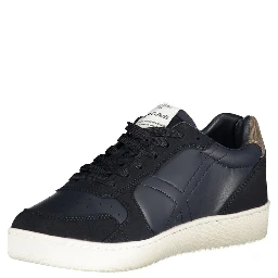 Blue Polyester Men Sneaker