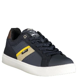 Blue Polyester Men Sneaker
