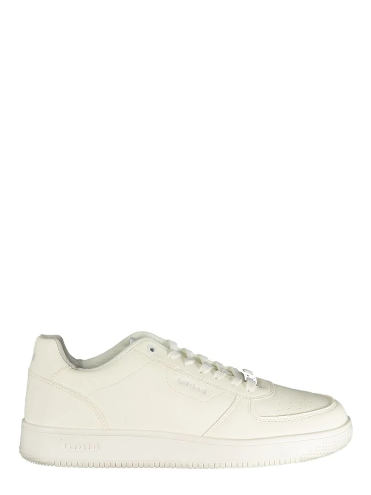 White Polyurethane Men Sneaker