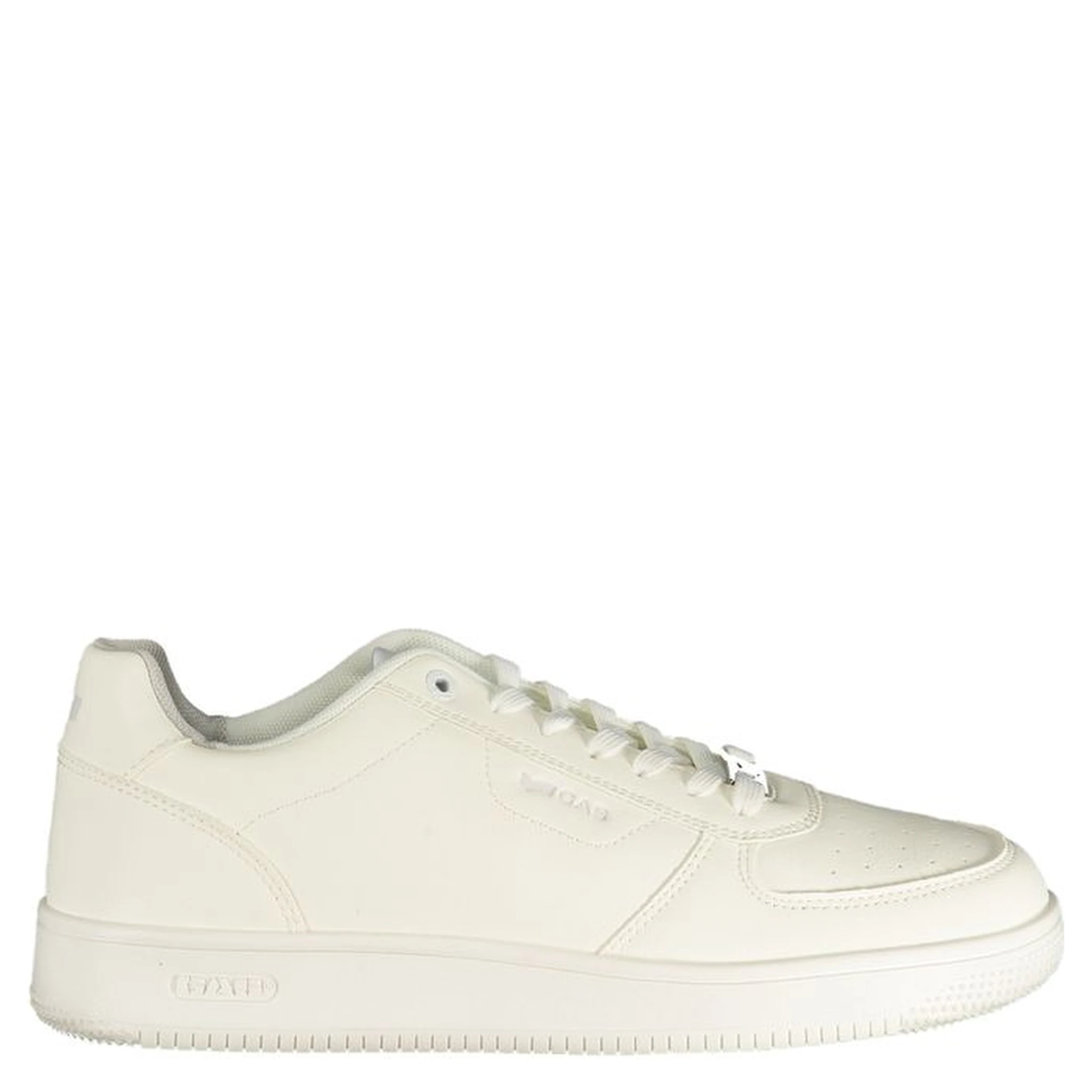 White Polyurethane Men Sneaker