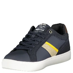 Blue Polyester Men Sneaker